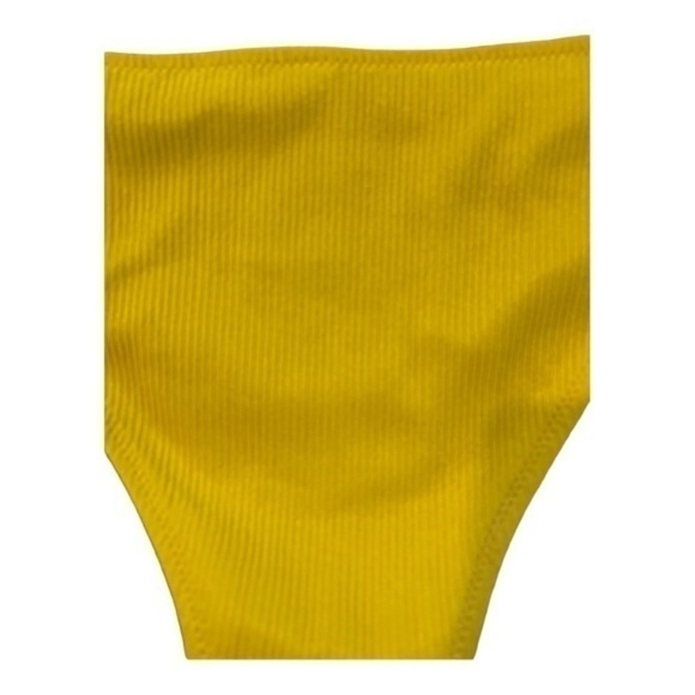 Bikini Bottom Yellow Ribbed Medium Moderate Coverage Swim SHEIN - Picture 6 of 10